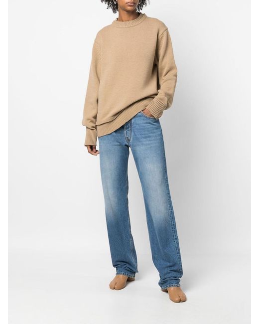 Maison Margiela Natural Crew-Neck Layered Jumper for men