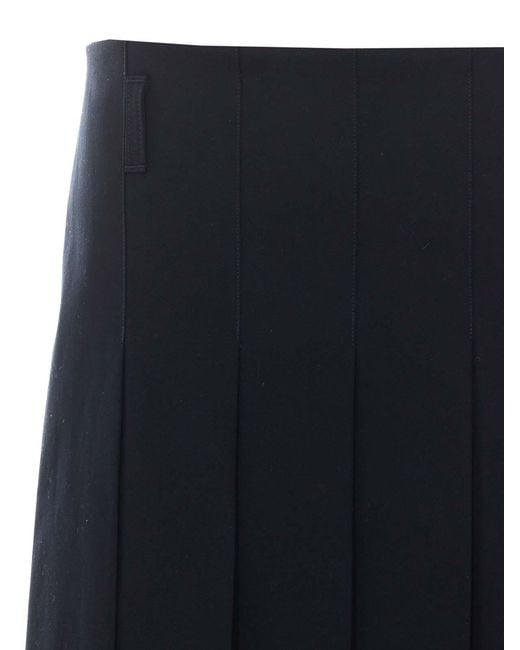 A.P.C. Blue Plissee Skirt