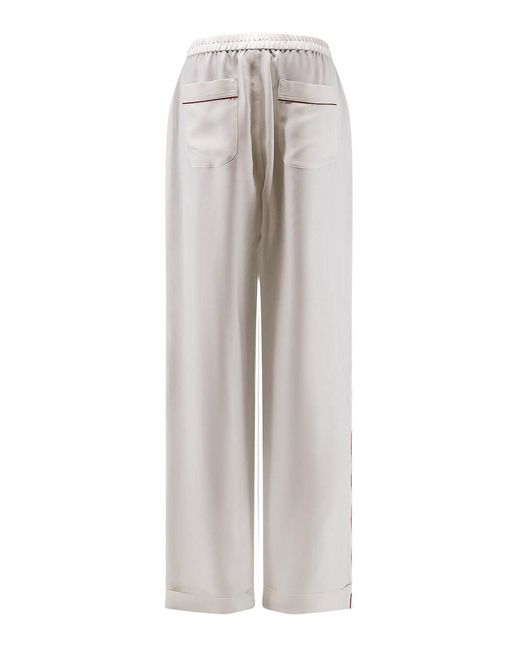 Tom Ford Gray Silk Trousers