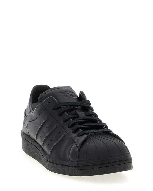 Y-3 Black Superstar Sneakers for men