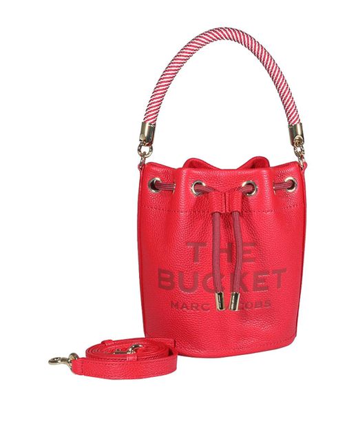 Marc Jacobs Logoed Bucket Bag in Red Lyst