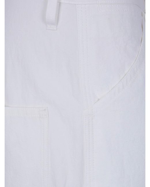 Y's Yohji Yamamoto White Work Trousers