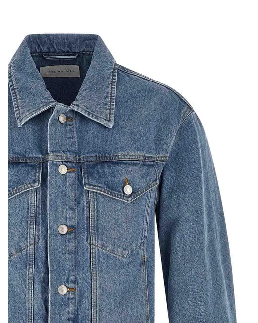 Dries Van Noten Blue Vuskin Den Jacket for men