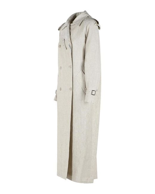 Max Mara Natural Double-Breasted Duster