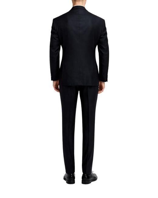 Franzese Collection Black Double-Breasted Pioneer Tuxedo Suit for men