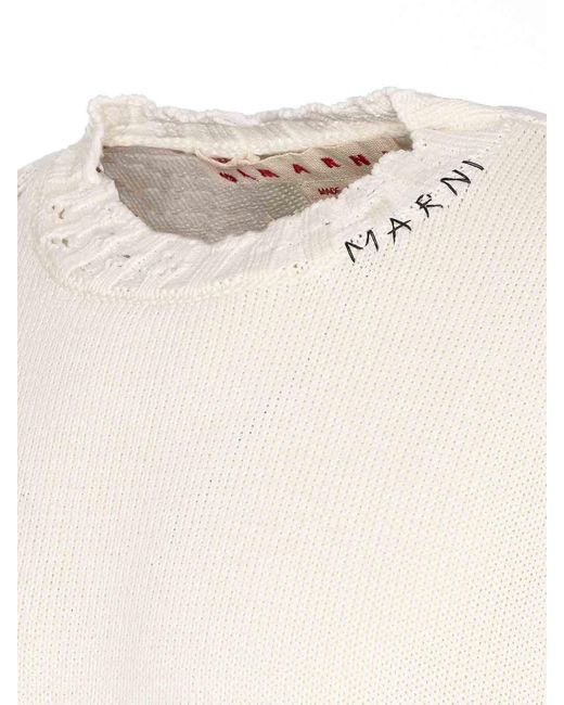 Marni White Sweater for men