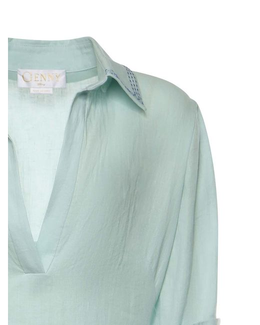Genny Green Linen Midi Dress