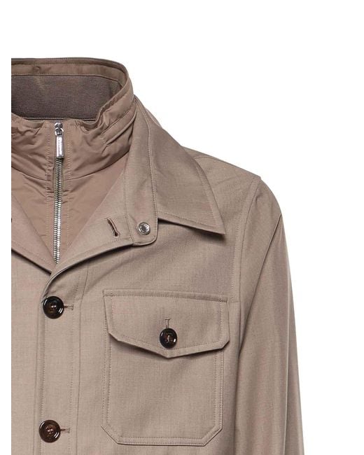 Moorer Natural Dulac-Pum Overshirt for men