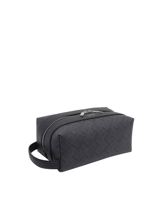 Ferragamo Gray Dopp Kit for men
