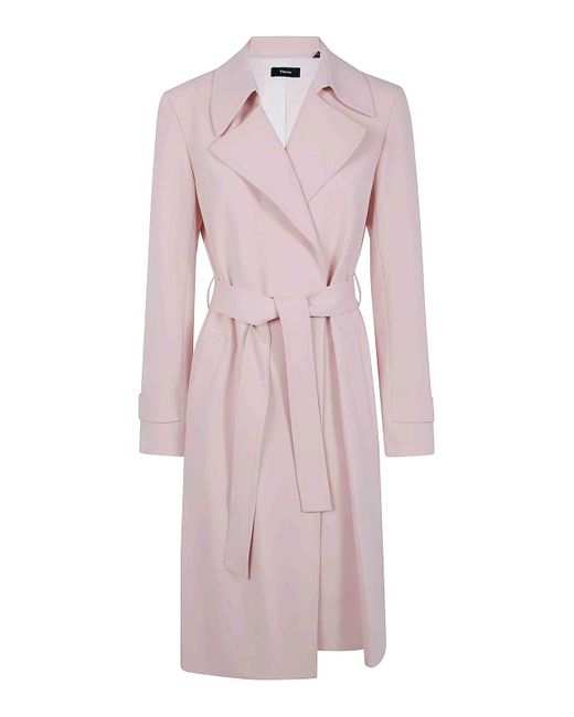Theory Pink Trench