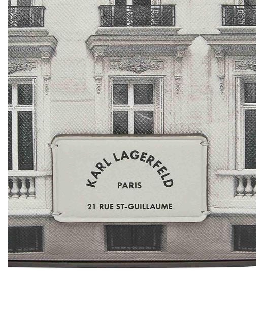 Karl Lagerfeld Gray Sg Maison Cb Phone Pouch