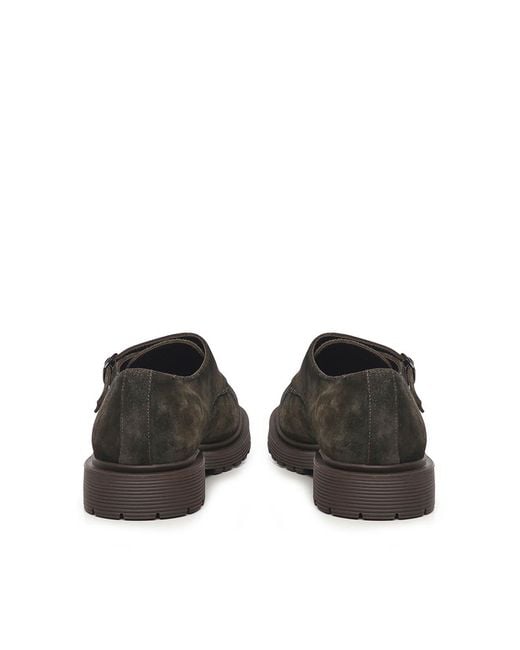 Sturlini Brown Double-Buckle Derby for men