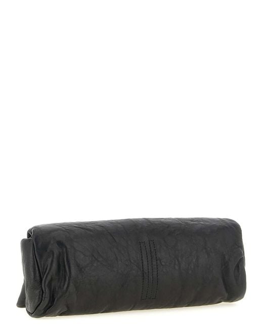 Rick Owens Black Baguette' Clutch