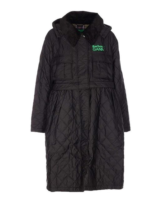 Barbour Black Quilted Down Jacket