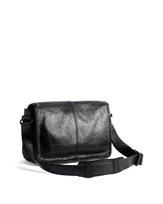 Balenciaga White Le City Flap Messenger Bag Small for men