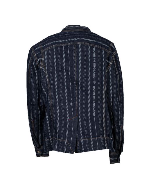 Vivienne Westwood Blue Striped Casual Jacket for men