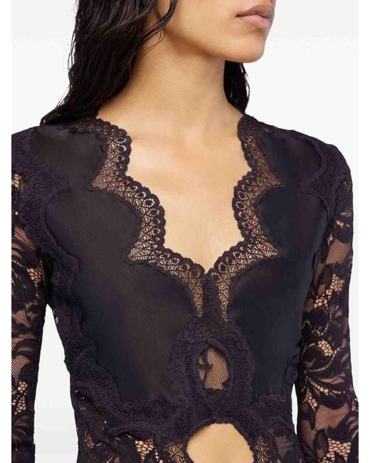 Rabanne Black Long Sleeve Blouse