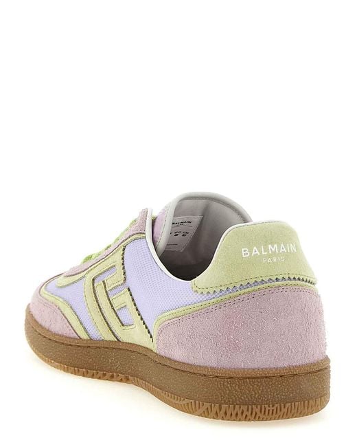 Balmain White Swan Sneakers
