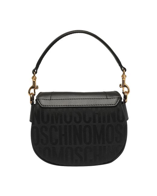 Moschino Black All Lover Logo Shoulder Bag
