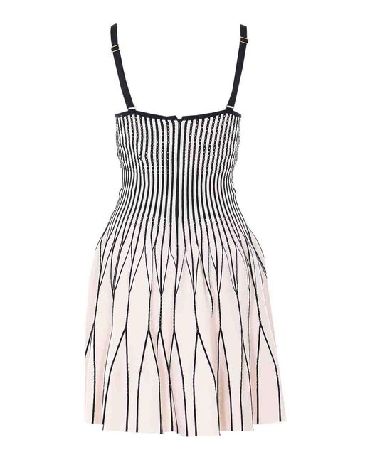 Elisabetta Franchi White Mini Dresszip And Hook Closure
