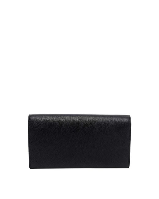 Ferragamo Black Gancini Chain Wallet