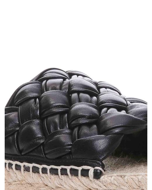Bottega Veneta Black Jack Flat Sandals