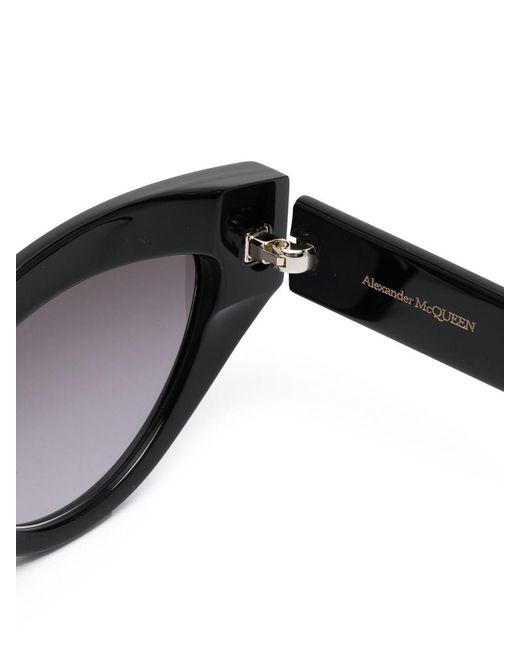 McQueen Black Cat Eye Sunglasses