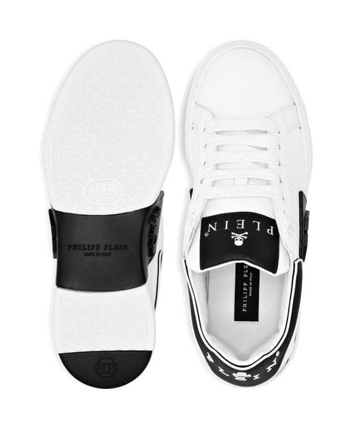 Philipp Plein Black Sneakers With Insert Design for men