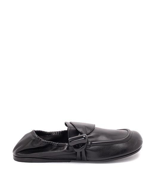 Loewe Gray 'Toggle' Loafers