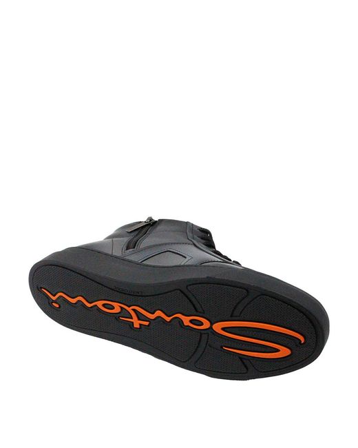 Santoni Black Sneakers for men
