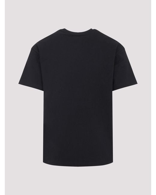 Givenchy Black Logo Print Straight Fit Cotton T-Shirt for men