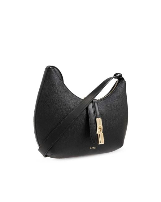 Furla Black Shoulder Bag Goccia Small