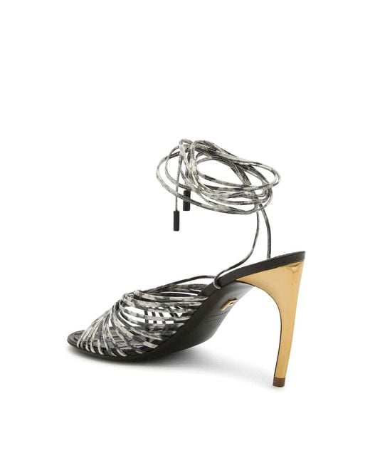 Ferragamo Metallic Sandals
