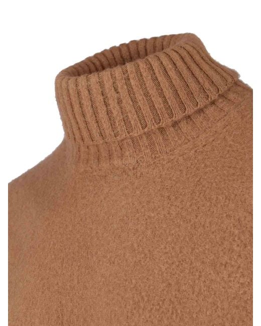 Drumohr Brown High Neck Sweater for men