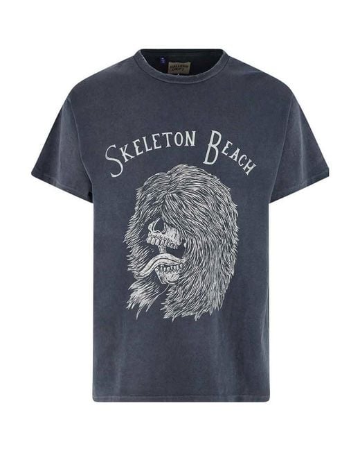 GALLERY DEPT. Blue Skeleton Beach T-Shirt for men