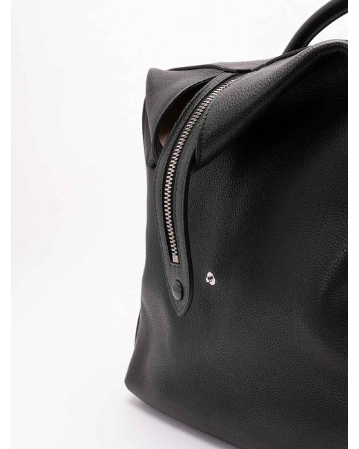 Santoni Black Duffle Bag for men