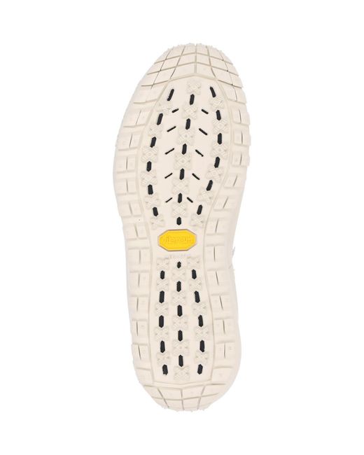 Moncler White Low-Top Mesh-Detail Sneaker