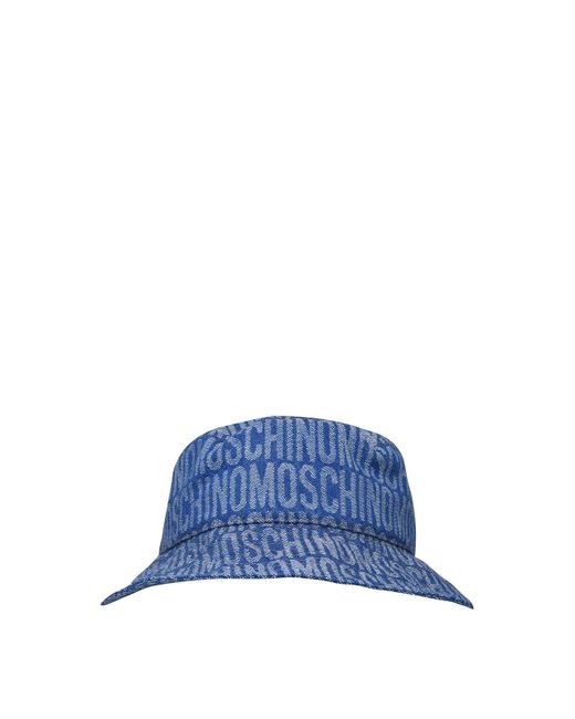 Moschino Blue Cotton Blend Hat