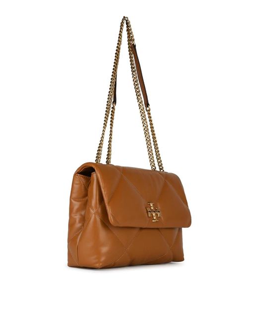 Tory Burch Brown Kira Leather Crossbody Bag