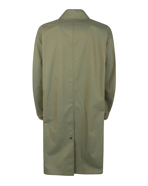 Comme Des Garcons Hommes Plus Green Trench With Yellow Lining for men