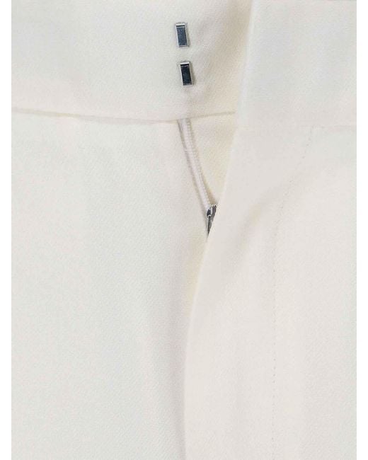 Victoria Beckham White Tailored Shorts
