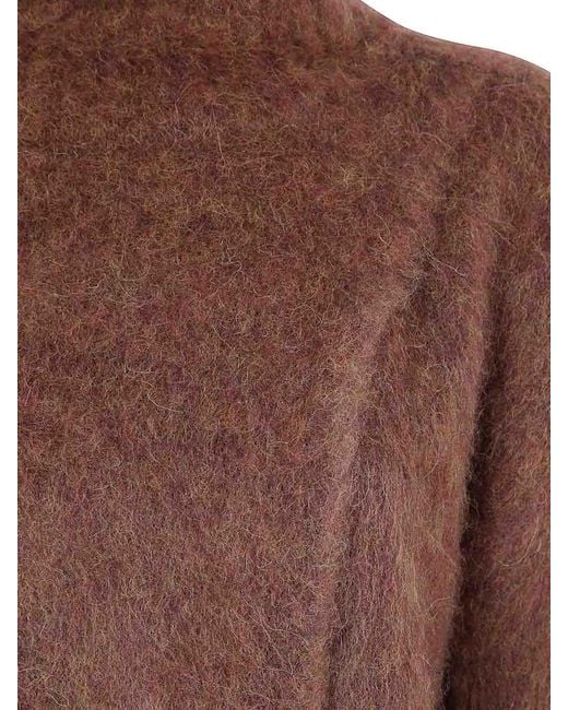 Uma Wang Brown High Neck Top