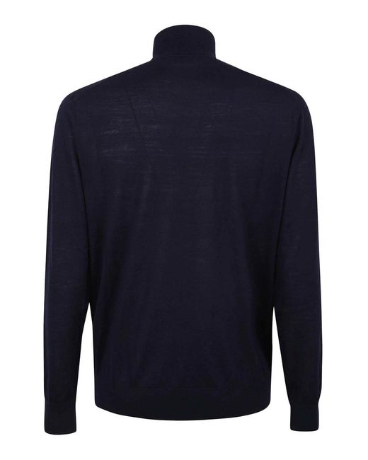 Ballantyne Blue T Neck Pullover for men