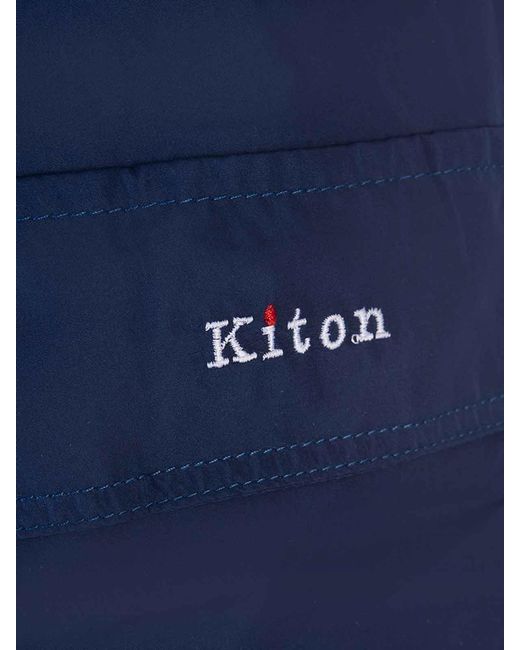 Kiton Blue Swimsuit for men
