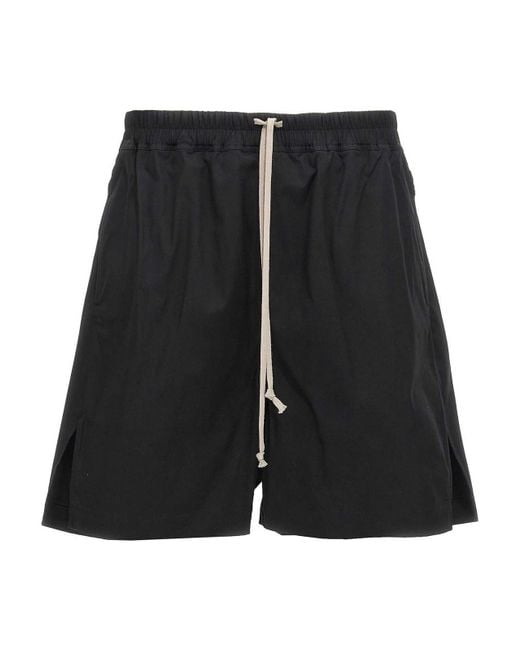 Rick Owens Black Boxers Bermuda Shorts for men
