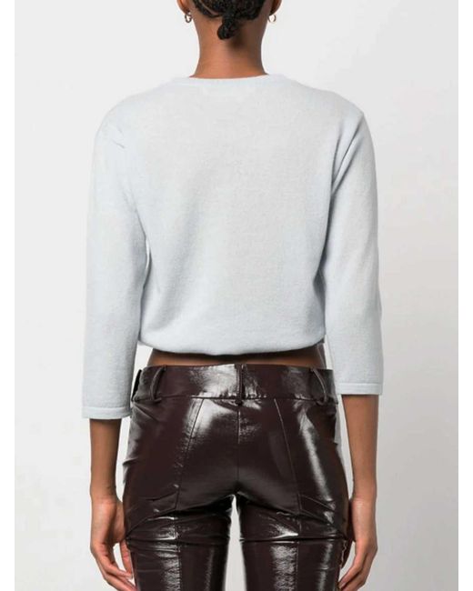 Marni Blue Sweater With Logo