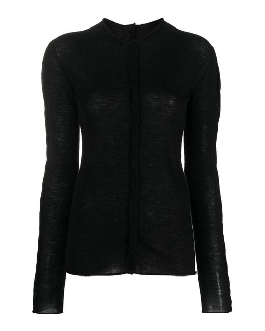 Uma Wang Black Long Sleeves Top