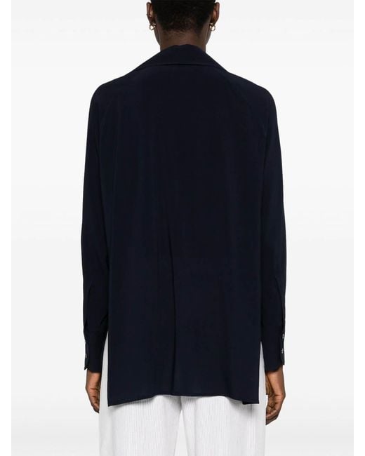 Alberto Biani Blue Georgette Blouse