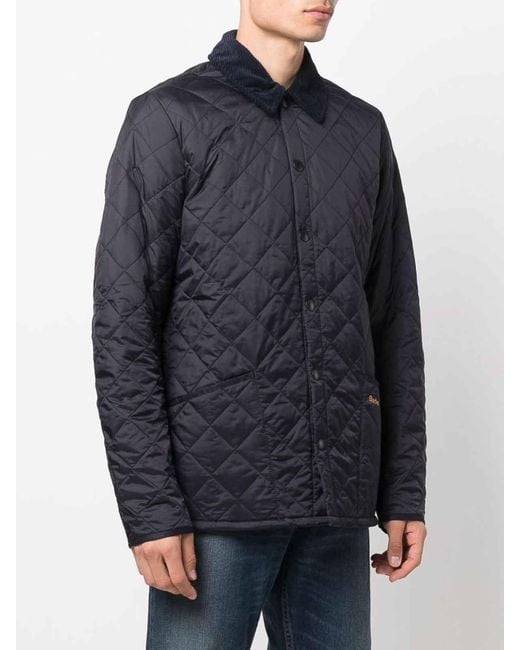 Barbour Blue Quilted Heritage Jacket for men