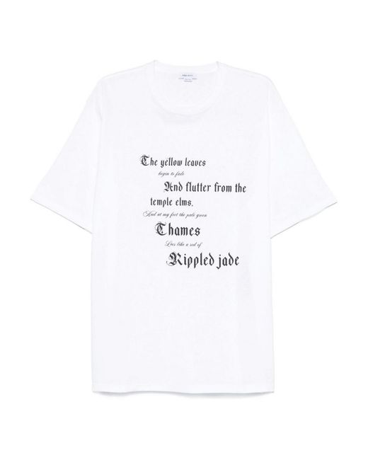 McQueen White Cotton T-Shirt for men